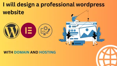I will design a professional wordpress website or web design