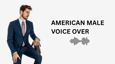 I will record an american male voice over