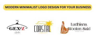 I will do modern minimalist logo design for your business