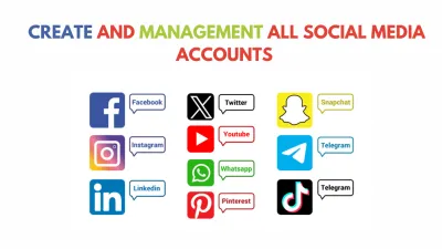 I will create all social media accounts professionally and set up business pages