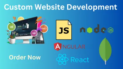 Website development, build custom website design as full stack web developer